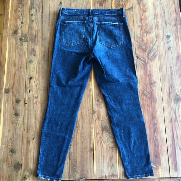 LOFT Medium Wash Skinny Crop Denim Jeans - Picture 3 of 5